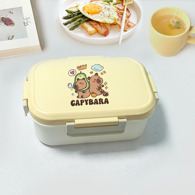 Commercial Kitchen Utensil Organizer - Capybara Bento Lunch Box Cartoon Figure