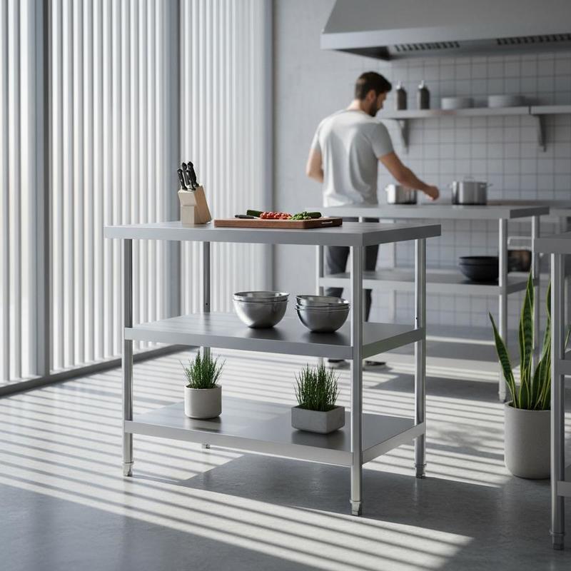 Metal Workstation 18 X 36 X 34 - Commercial Kitchen Equipment บทวิจารณ์และราคา