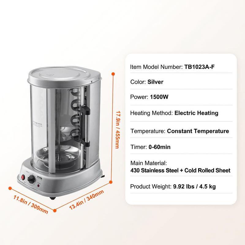 Shawarma Grill Machine, Vertic - Kebab Shawarma Machine บทวิจารณ์และราคา