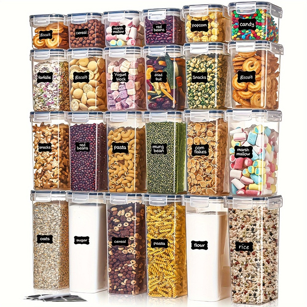 24Pcs Food Storage Containers  - Commercial Kitchen Utensil Organizer บทวิจารณ์และราคา