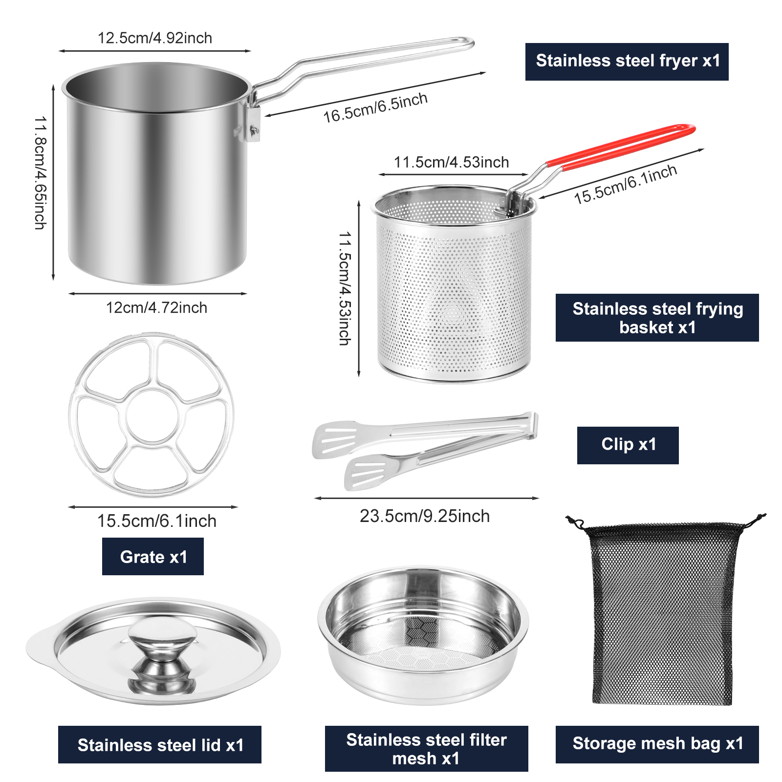 Deep Fryer Pots Stainless Stee - Commercial Kitchen Appliances บทวิจารณ์และราคา