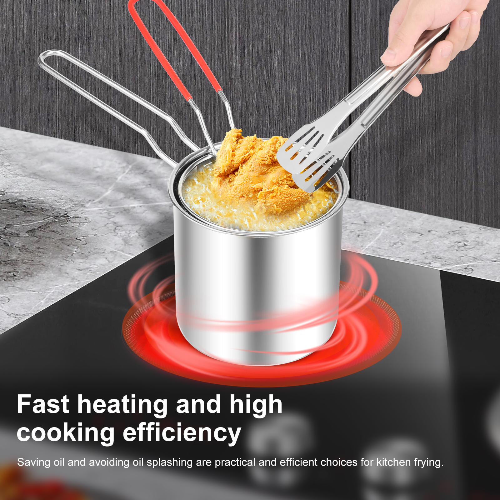 Deep Fryer Pots Stainless Stee - Commercial Kitchen Appliances บทวิจารณ์และราคา