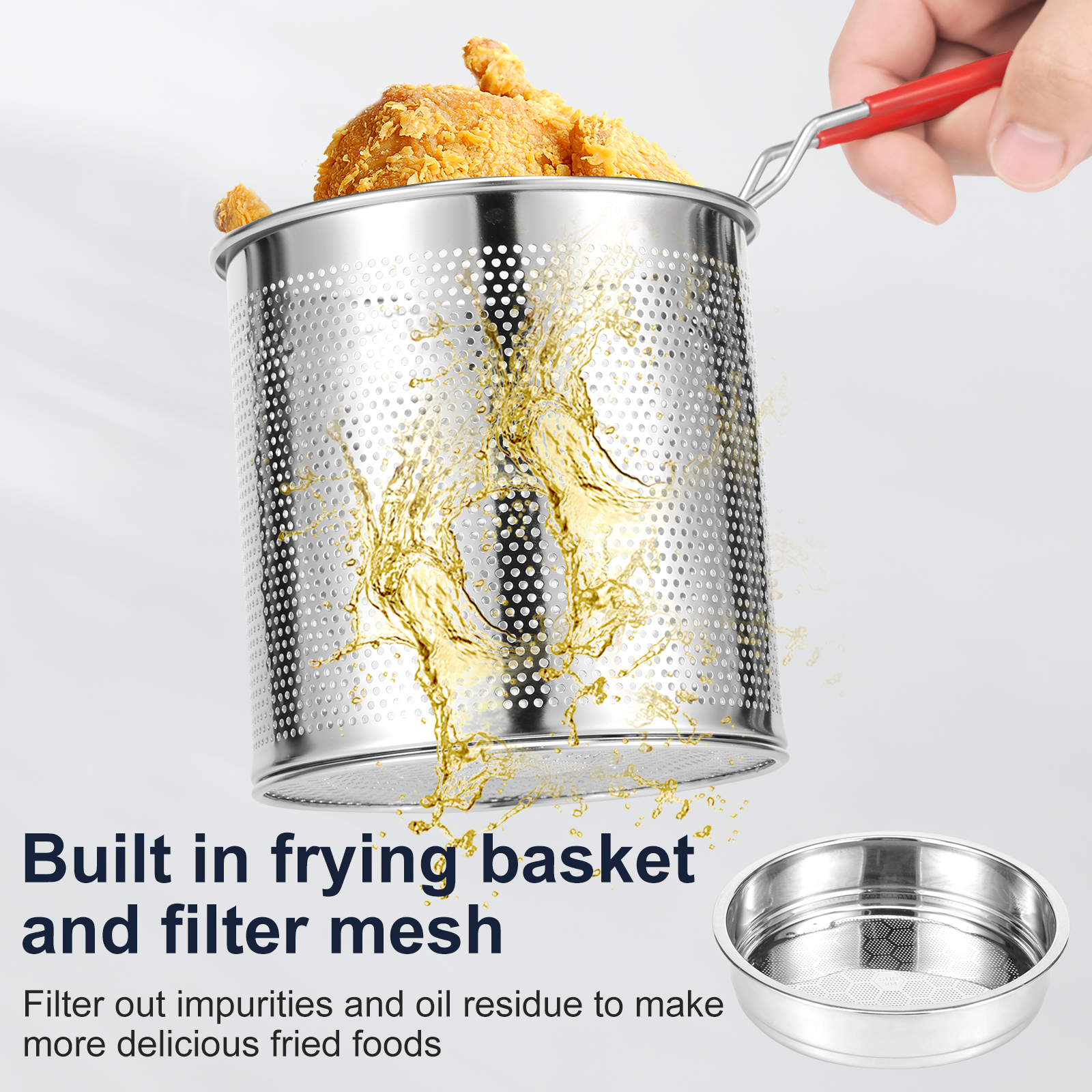 Deep Fryer Pots Stainless Stee - Commercial Kitchen Appliances บทวิจารณ์และราคา