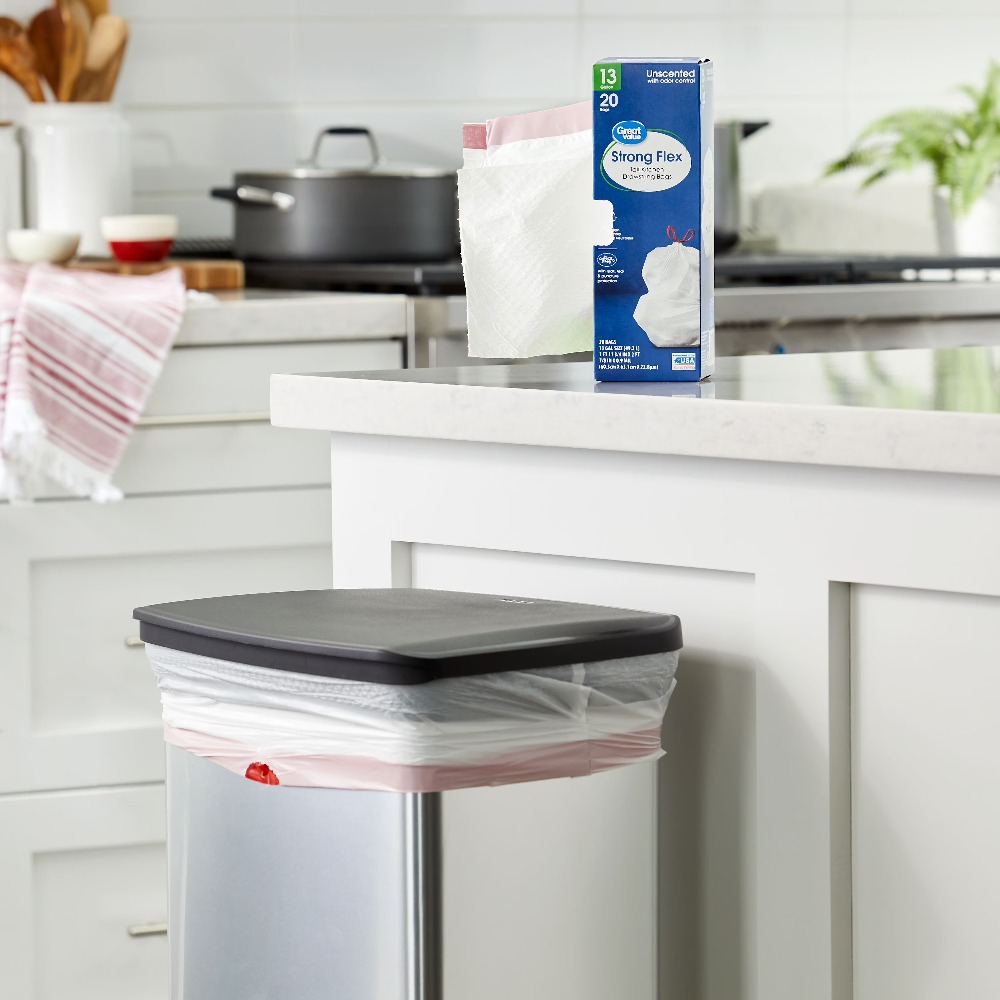 Tall Kitchen Drawstring Trash  - Commercial Kitchen Garbage Disposal บทวิจารณ์และราคา