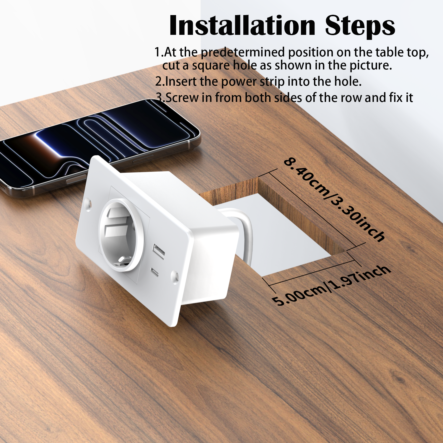Embedded Power Strip with USB- - Commercial Kitchen In Residential Home บทวิจารณ์และราคา