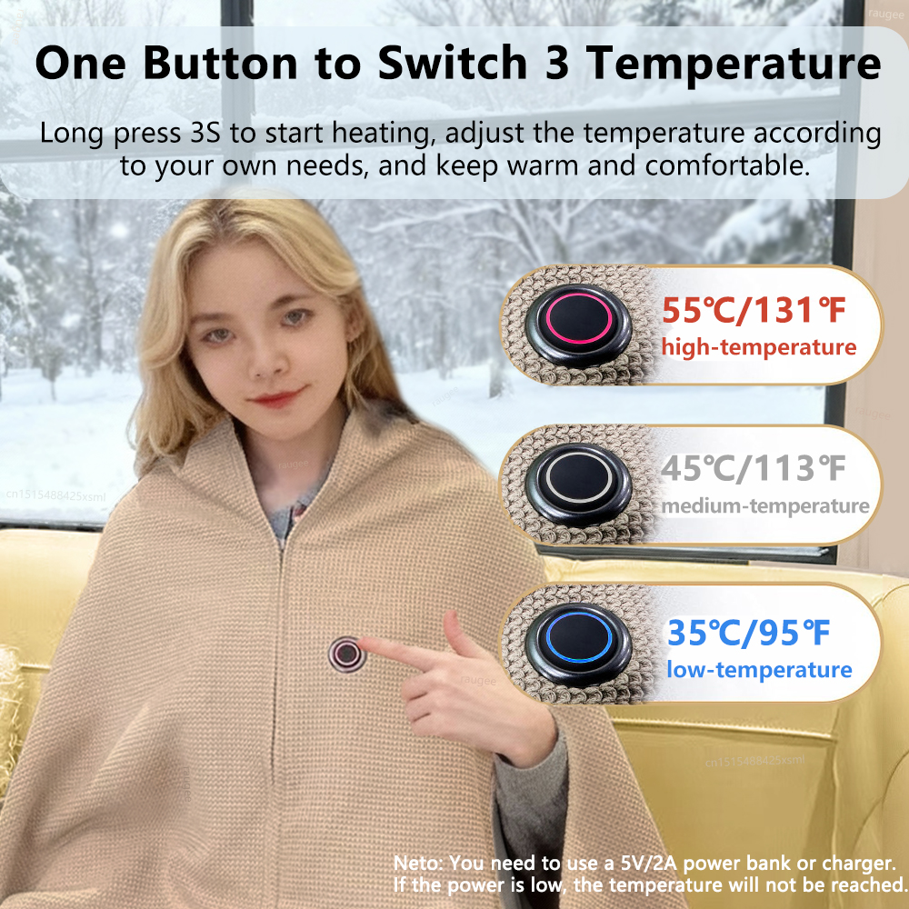Heated Blanket USB Wearable El - Kebab Shawarma Machine บทวิจารณ์และราคา