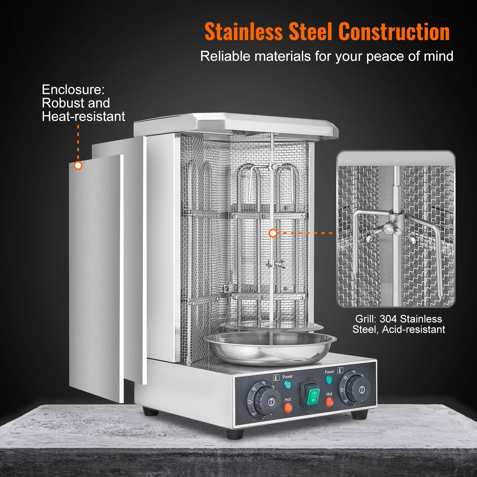 Shawarma Grill Machine 13lbs C - Kebab Shawarma Machine บทวิจารณ์และราคา