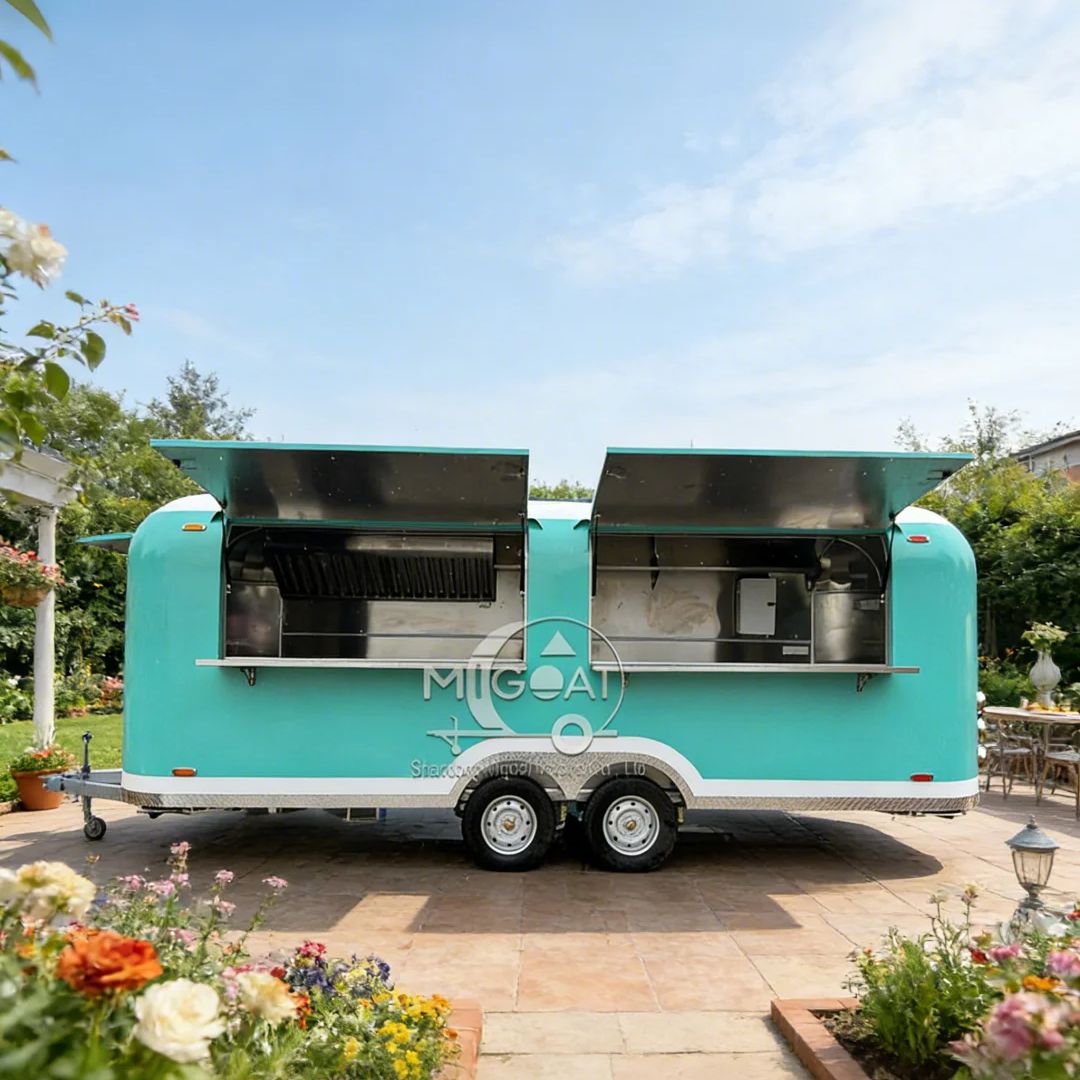 Commercial Mobile Food Trailer - Commercial Kitchen Windows บทวิจารณ์และราคา