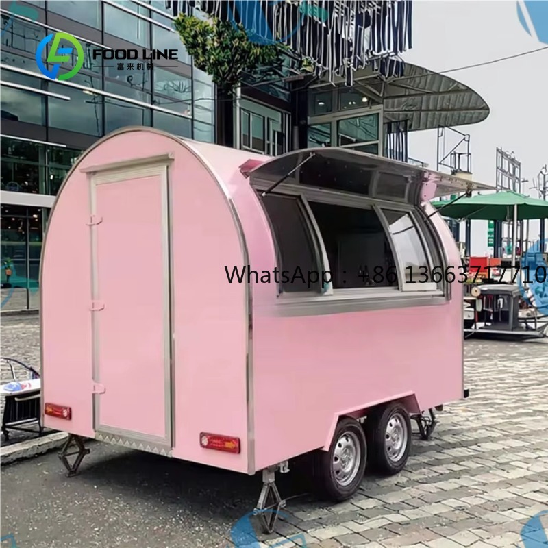 Customized Round Food Trailer  - Commercial Kitchen Windows บทวิจารณ์และราคา