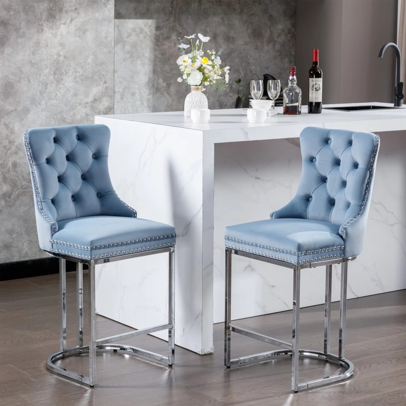 Modern velvet counter height w - Commercial Kitchen Usa บทวิจารณ์และราคา