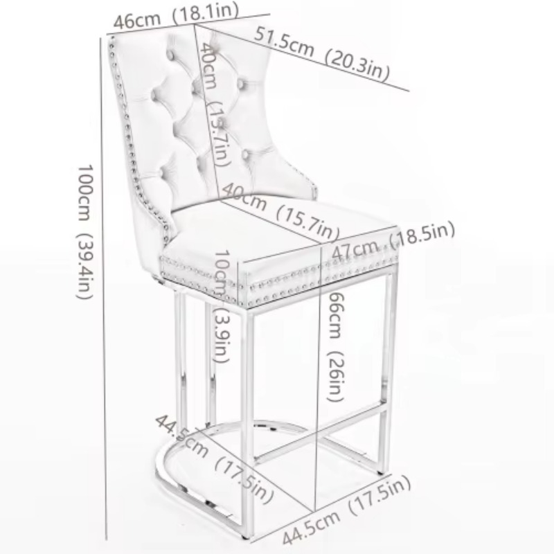 Modern velvet counter height w - Commercial Kitchen Usa บทวิจารณ์และราคา