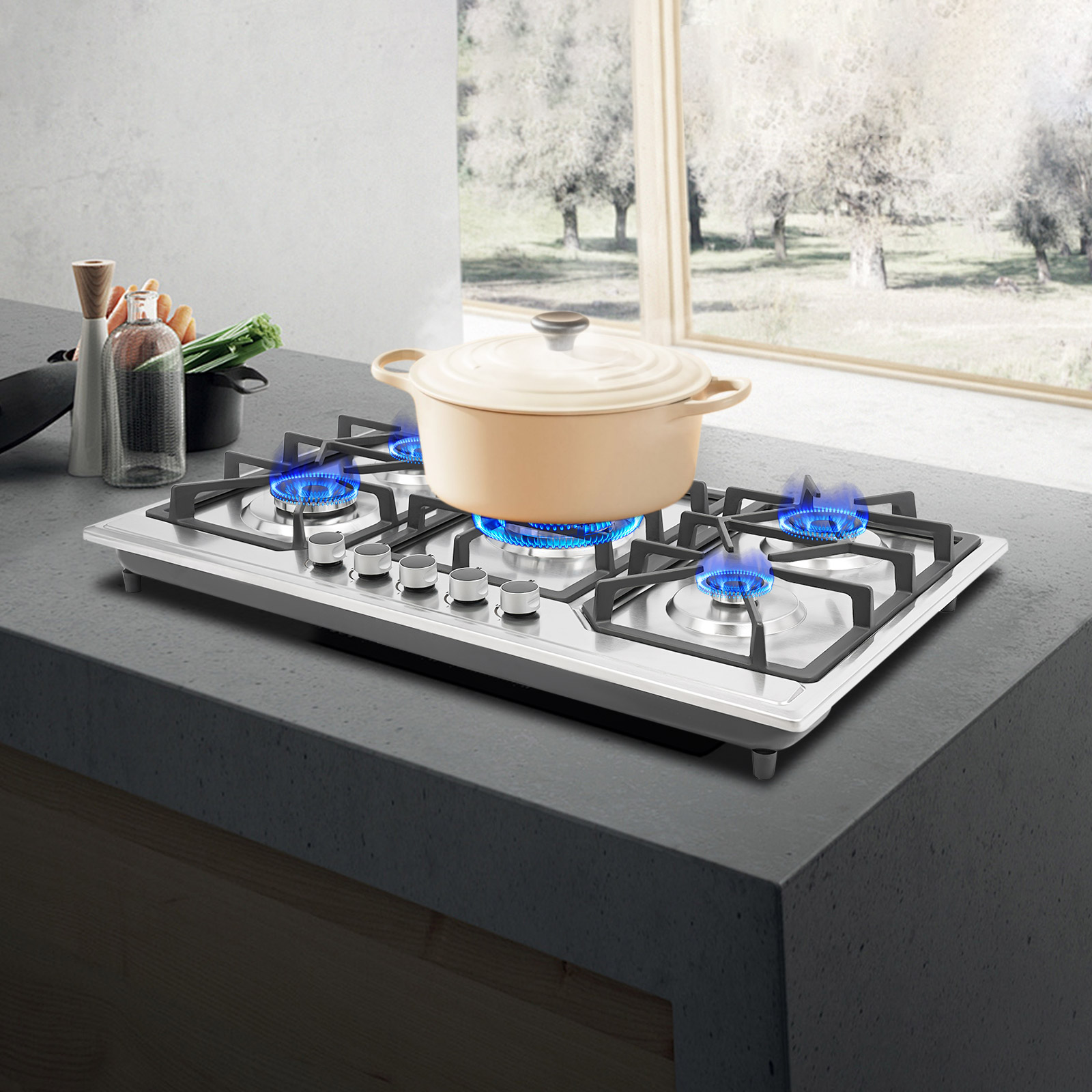 Stove, Five-burner Stove, Elec - Commercial Kitchen Stove บทวิจารณ์และราคา