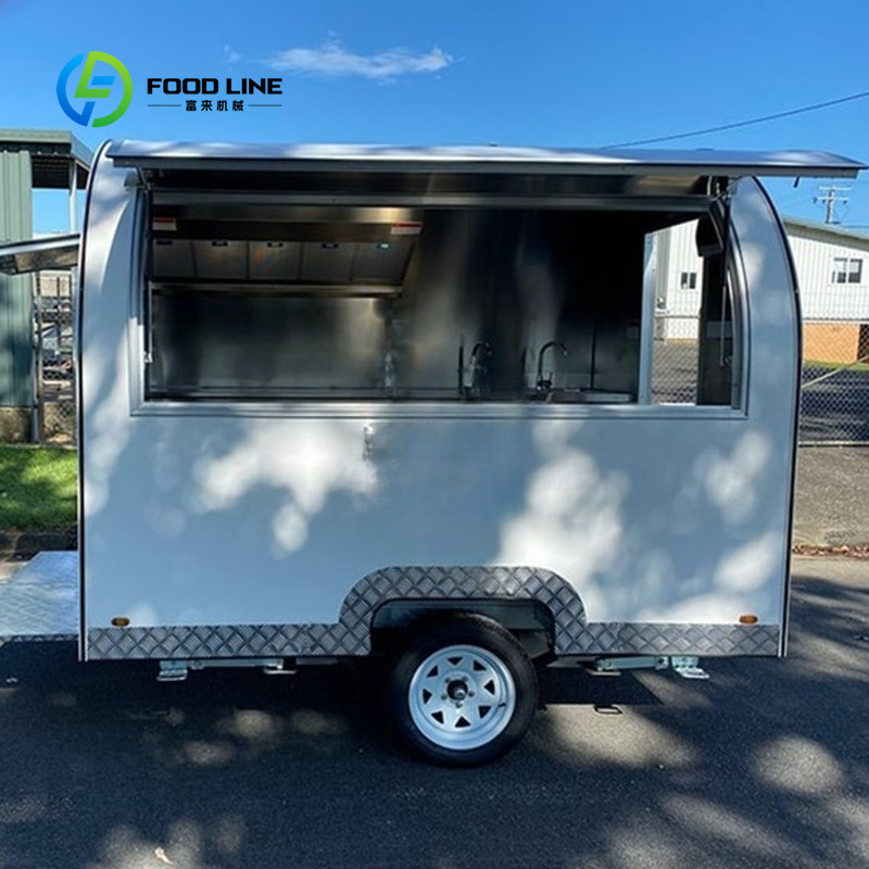 Customized Round Food Trailer  - Commercial Kitchen Windows บทวิจารณ์และราคา