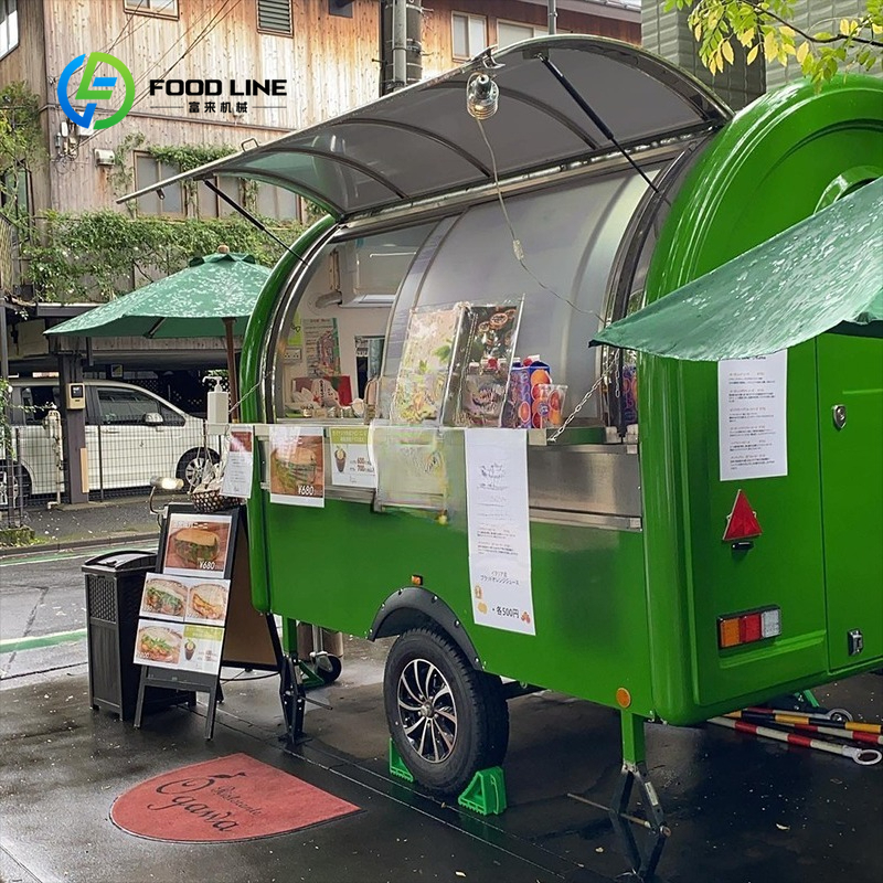 Customized Round Food Trailer  - Commercial Kitchen Windows บทวิจารณ์และราคา