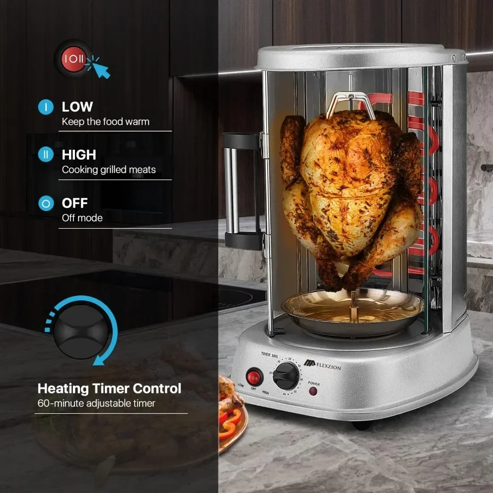 Oven Grill - Countertop Shawar - Kebab Shawarma Machine บทวิจารณ์และราคา