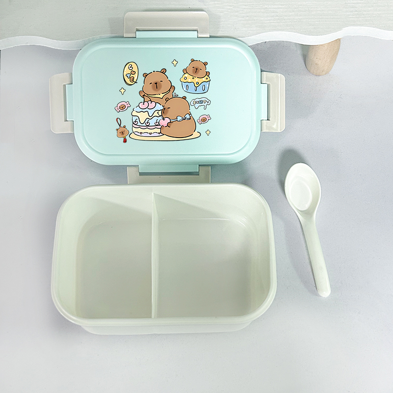 Capybara Bento Lunch Box Carto - Commercial Kitchen Utensil Organizer บทวิจารณ์และราคา