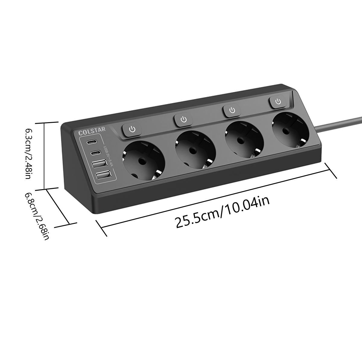 Power Strip Multi Plug 4 Socke - Commercial Kitchen In Residential Home บทวิจารณ์และราคา