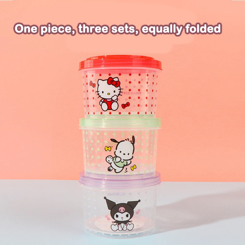 Kitty Bento Box Set 3 Pieces C - Commercial Kitchen Utensil Organizer บทวิจารณ์และราคา